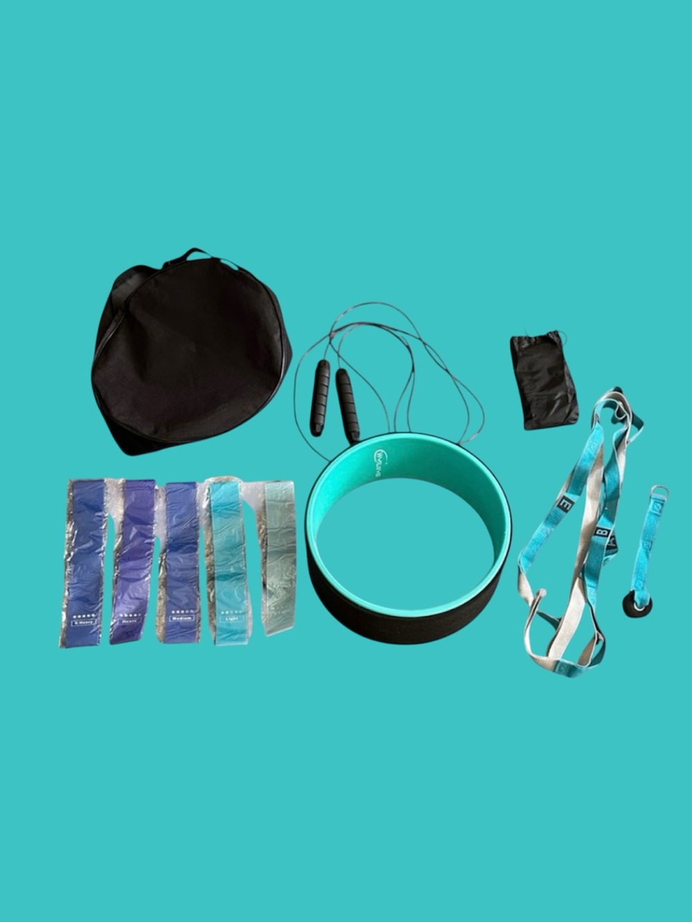 ~ 🆕 🧘🏽‍♀️Yoga Wheel Set with Accessories 🧘‍♂️